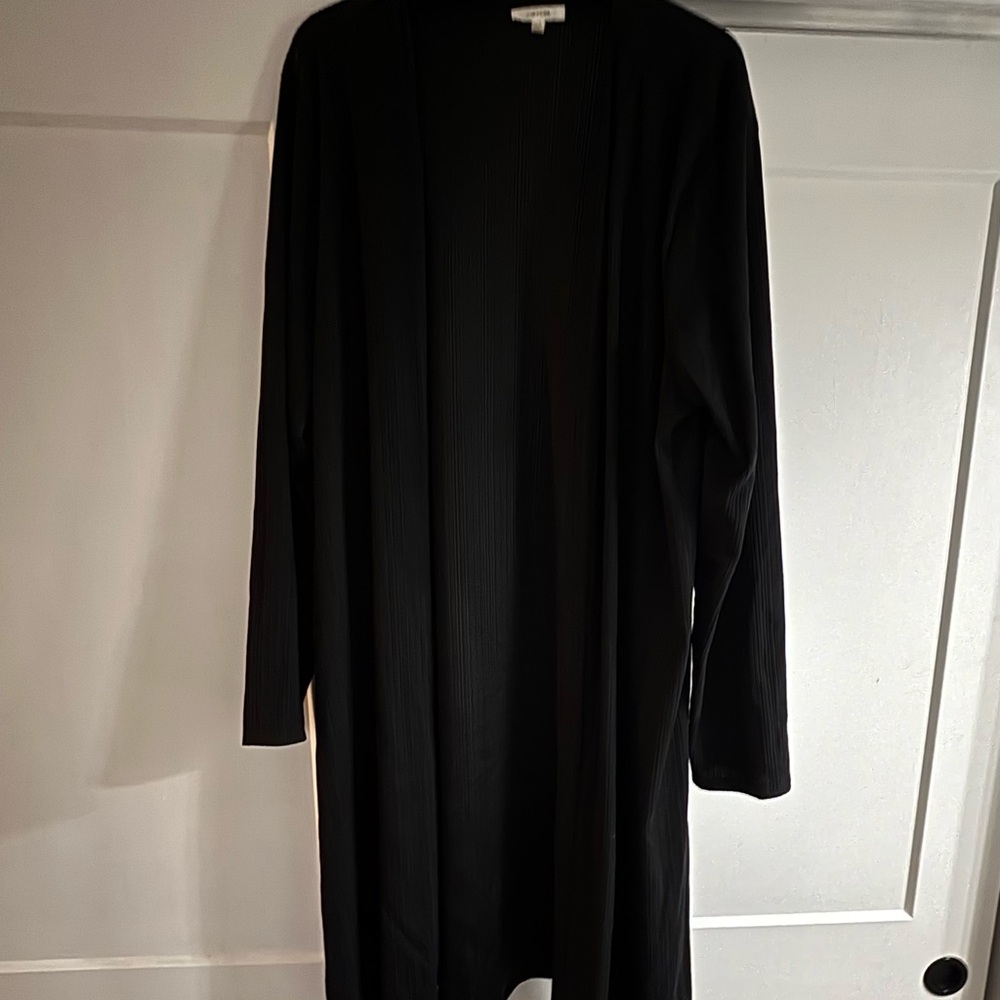 Maurices  Black Longline Open-Front Tunic